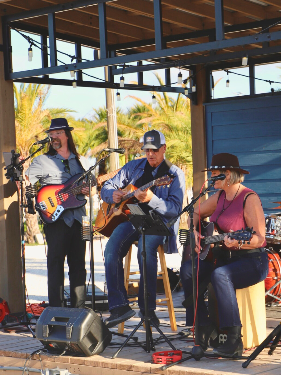 Local musicians play at Ananda Farm